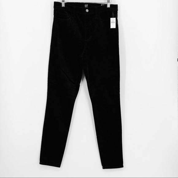 NWT Gap Black Super High Rise True Skinny Ankle Pant Size 30" Rise 11" - Picture 2 of 10